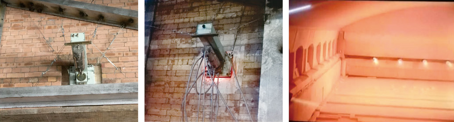 Manual Back Gable High Temperature Industrial CCTV System for Float Glass